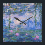 Relógio Quadrado Claude Monet - Lírios De Água<br><div class="desc">Claude Monet - Lírios De Água</div>