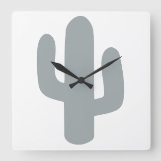 RELÓGIO QUADRADO CLOCK - CACTUS.