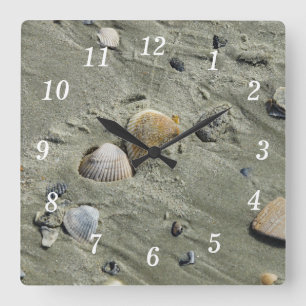 Relógio Quadrado Clock Da Parede De Areia E Capas De Areia