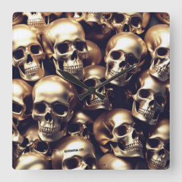 Relógio Quadrado Clock de Paredes Douradas LITE EXISTENTES