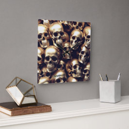 Relógio Quadrado Clock de Paredes Douradas LITE EXISTENTES