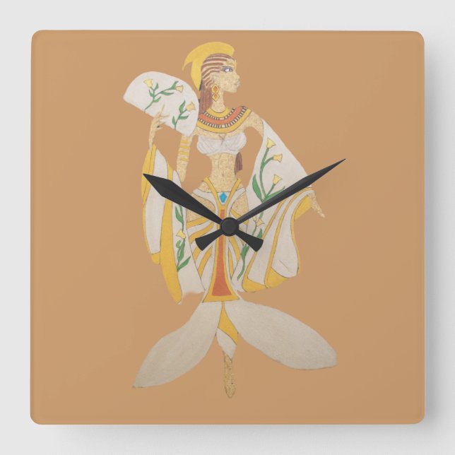 RELÓGIO QUADRADO CLOCK PERSONALIZADO- GODDESS#2 (Frente)