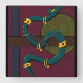 Relógio Quadrado Cobra Sticker Carré