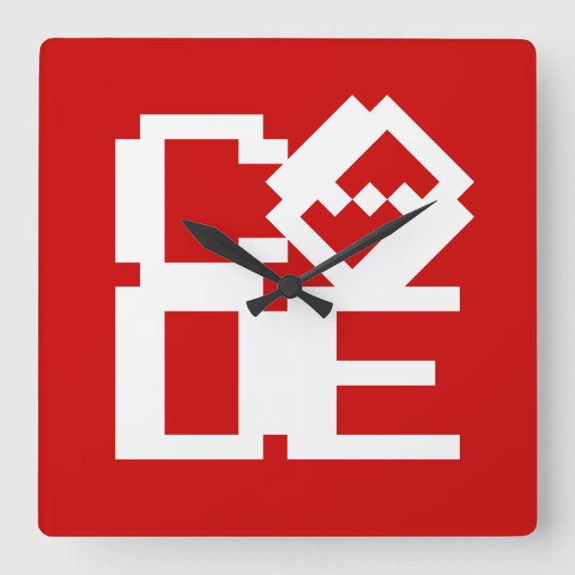 RELÓGIO QUADRADO CÓDIGO (Frente)