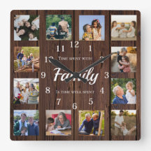 Colagem de Fotos da Família Presente para Avós