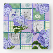 Colagem roxa da edredão da foto de Instagram do