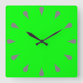 Relógio Quadrado Colchões de cinza