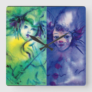 Relógio Quadrado COLEÇÃO DE FLORES / Bola Masquearde Veneziana