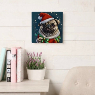 Relógio Quadrado Coleção Puggy Claus