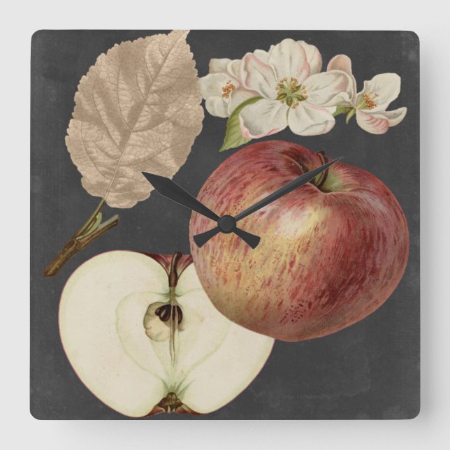 Relógio Quadrado Colheita II (Frente)