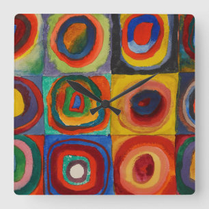 Relógio Quadrado Color Study, 1913 by Wassily Kandinsky