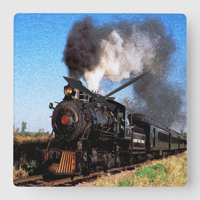 Relógio Quadrado Comboio 2 (Frente)