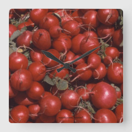 Relógio Quadrado Comida