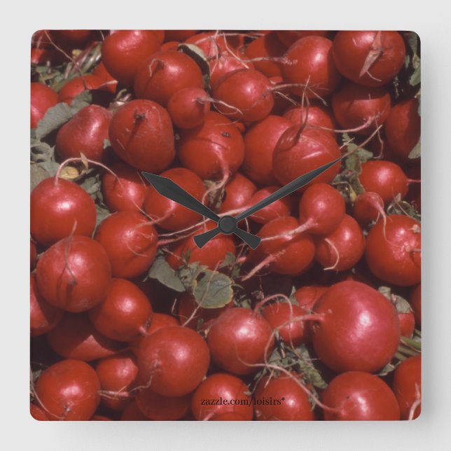 Relógio Quadrado Comida (Frente)