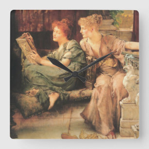 Relógio Quadrado Comparações de Lawrence Alma-Tadema