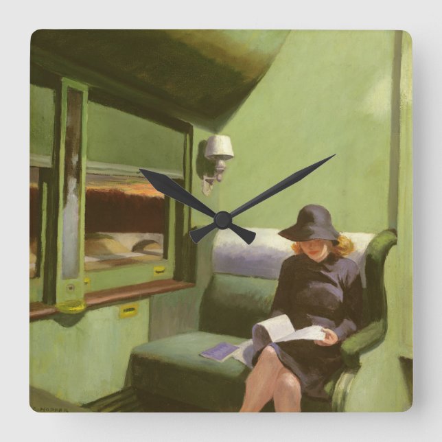 Relógio Quadrado Compartimento C, carro 293 (Frente)