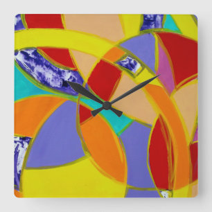 Relógio Quadrado Composição nº 5 de Michael Moffa