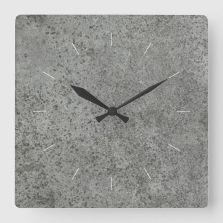 Relógio Quadrado CONCRETE | industrial decor