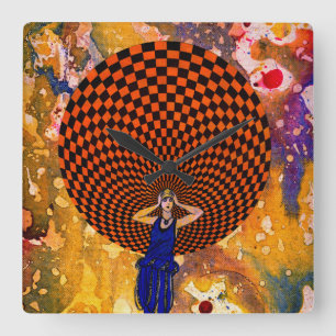 Relógio Quadrado Confusão por Michael Moffa