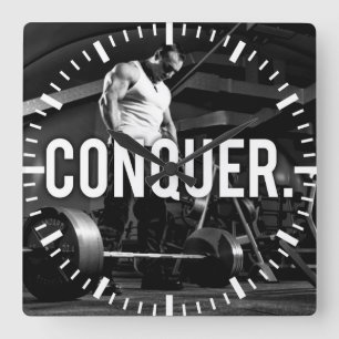 Relógio Quadrado CONQUISTA - Motivação da criação de corpo