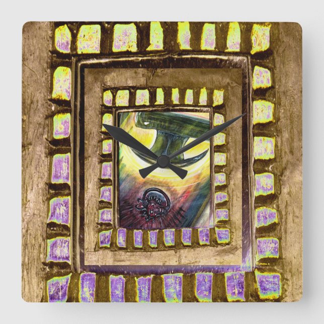 Relógio Quadrado Conquista sobre Mau (Frente)