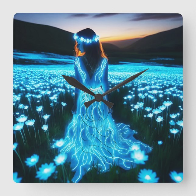 Relógio Quadrado Consciousness / Conciencia (Frente)