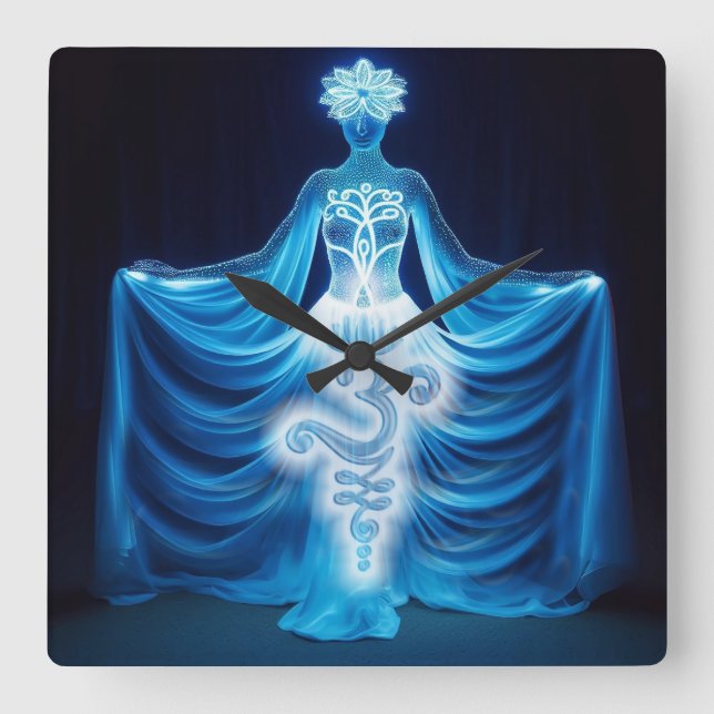 Relógio Quadrado Consciousness / Conciencia (Frente)