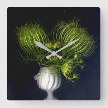 Coração verde em preto