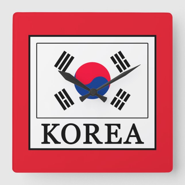 Relógio Quadrado Coreia (Frente)