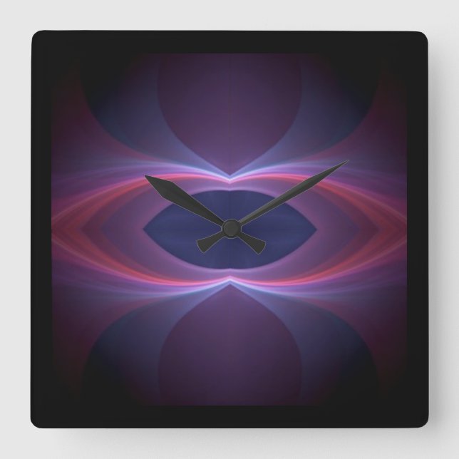 Relógio Quadrado Cores de estilos clássicos (Frente)