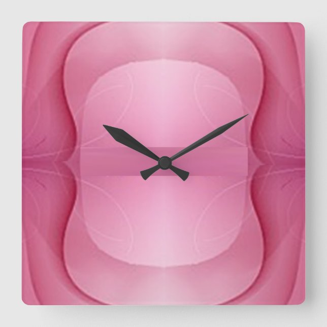 Relógio Quadrado Cores de estilos clássicos (Frente)