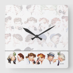 Relógio Quadrado Corrente da bisbolhetice 4