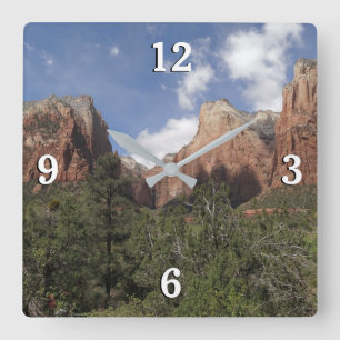 Relógio Quadrado Corte dos Patriarcas II no Parque Nacional de Zion