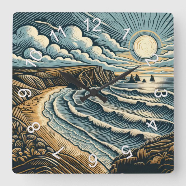 Relógio Quadrado Costa (Frente)