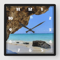 Costa Tropical de Praia com Grande Rock