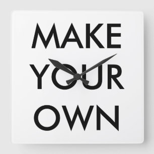 Relógio Quadrado Costume personalizado grande 10,75" pulso de