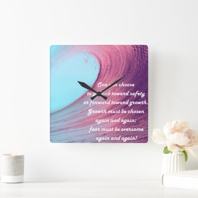 Relógio Quadrado Cotação do Conjunto de Movimentos de Crescimento (Lar)