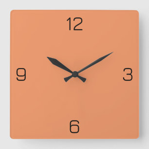 Relógio Quadrado Creamsicle Orange F19360 Color - Add a Name Option