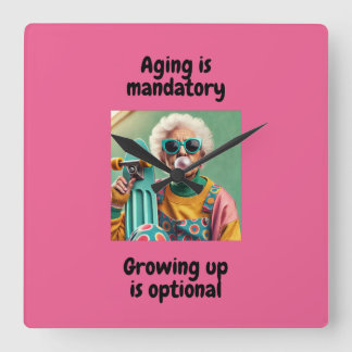 Relógio Quadrado Crescendo