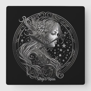 Relógio Quadrado Crie a sua própria astrologia mística Virgo Zodiac