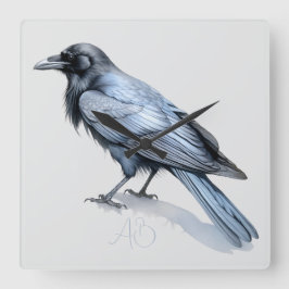 Relógio Quadrado Crie O Seu Próprio Azul Mistítico