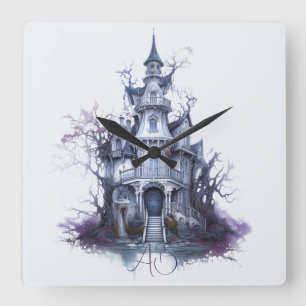 Relógio Quadrado Crie Seu Próprio Castelo Assombrado
