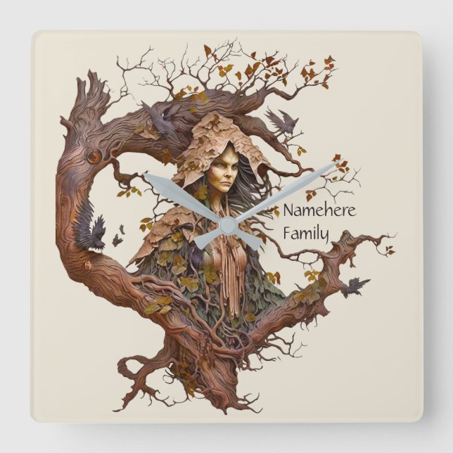 Relógio Quadrado Crie Seu Próprio Disco Faux em 3D Gravado Disco Mí (Frente)