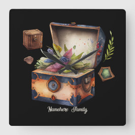 Relógio Quadrado Crie seu próprio maior tesouro