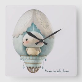 Relógio Quadrado Crie Seu Próprio Passeio de Balão de Ar Quente e A