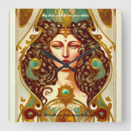 Relógio Quadrado Crie seu próprio sacerdote vitoriano