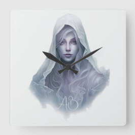 Relógio Quadrado Crie Sua Própria Bruxa Roxa