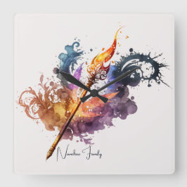 Relógio Quadrado Crie sua própria varinha de incêndio