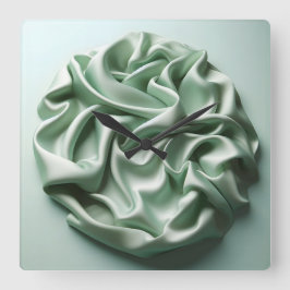 Relógio Quadrado crumpled satin