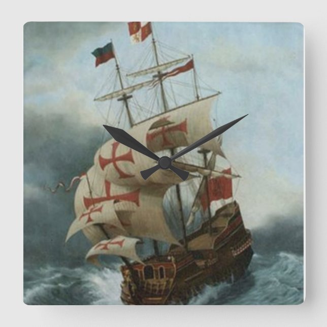 Relógio Quadrado Crusade Ahoy (Frente)